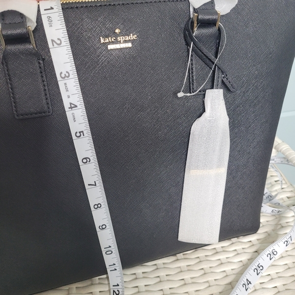 Kate Spade Cameron Street Lucie Tote Black New with Dustbag - Picture 7 of 8